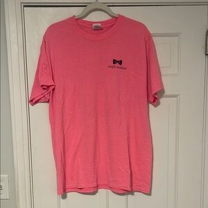 Simply Southern Pink Short Sleeve Tee with Bow Logo